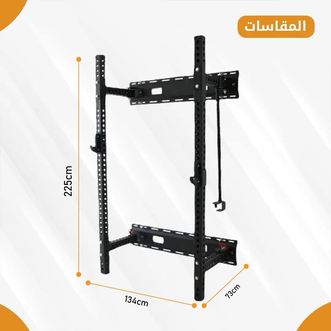 Wall mounted squat rack